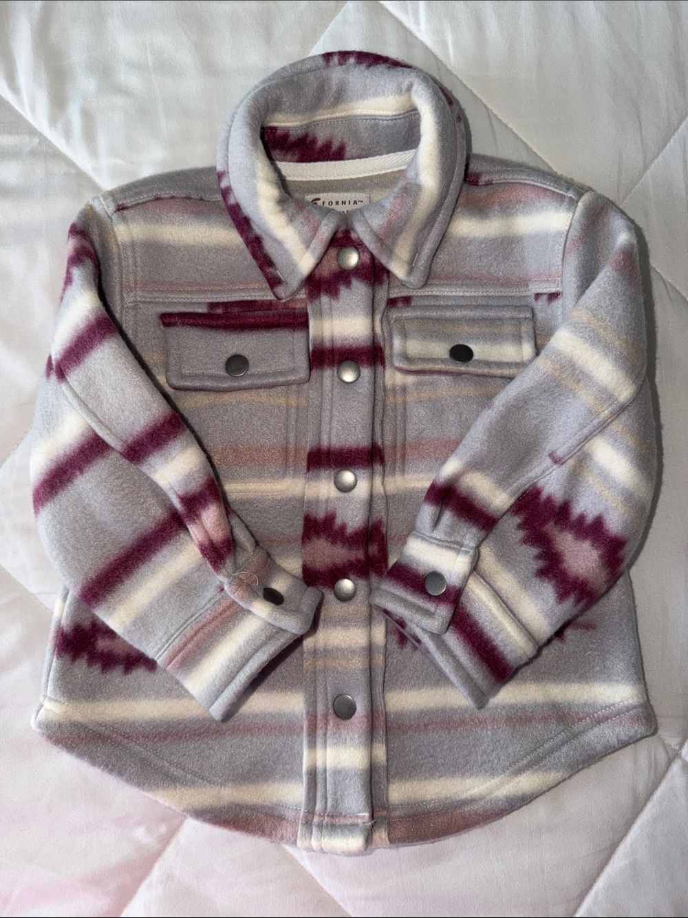 Kids Button-Front Shacket  *NWT*